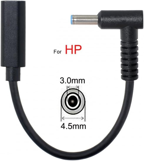 chenyang CY USB C to DC 20V 4.5 * 3.0mm PD 65W Charge Cable for HP Laptop