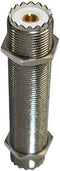 MPD Digital I 3-Inch Extra Long Barrel Bulkhead Connector I SO-239 (UHF Female) I Fully Threaded with Nuts by TIMES MICROWAVE SYSTEMS