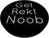 Get Rekt Noob (wrecked) Video Game PopSockets PopGrip, Swappable Grip for Phones & Tablets