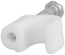 100 Pack White Ethernet / RG59 / 6mm Nail in Cable Clips
