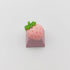 Personalized Cute Cartoon Transparent Keycap, Handmade OEM Profile Keycap for Mechanical Keyboard MX Switch (Strawberry)