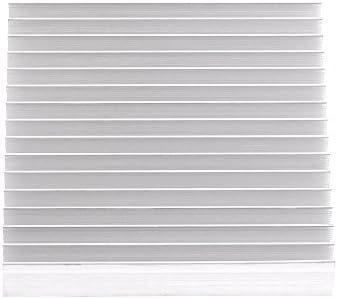 Aluminum Heat Sink 100x100x18mm - 16 Fins for Transistor Semiconductor Devices Cooling