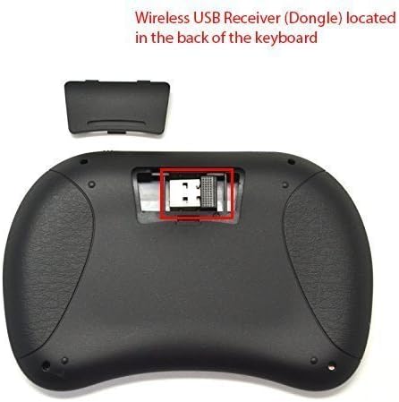 Rii 2.4GHz Mini Wireless Keyboard with Touchpad, QWERTY LED Backlit, Portable for Laptop/PC/Tablets/Windows/Mac
