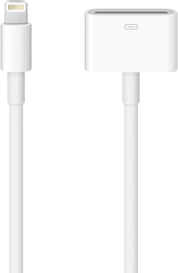 Lightning to 30-Pin Adapter, iPhone Charging Data Sync Connector Cable, 8-Pin Male to 30-Pin Female, Compatible with