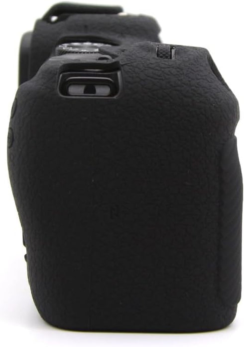 BMAOLLONGB R8 Camera Case, Lightweight Thin Silicone Rubber Cover for Canon Eos R8 (Black)