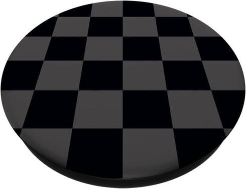 Checkered Black and Gray Checkerboard Pattern PopSockets Standard PopGrip