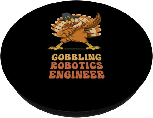 Dabbing Turkey Robotics Engineer Funny Thanksgiving PopSockets Standard PopGrip