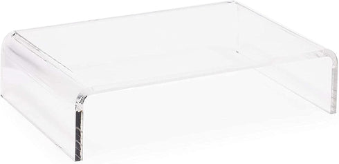 (12.1 8 3 Juvale Acrylic Computer Monitor Stand, Clear Display Riser x x in)