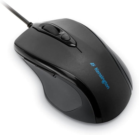 Kensington USB Wired Mid-Size Mouse in Gray - Ergonomic Design