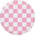 Cute Pastel Baby Pink Off White Checker Pattern Design PopSockets Swappable PopGrip