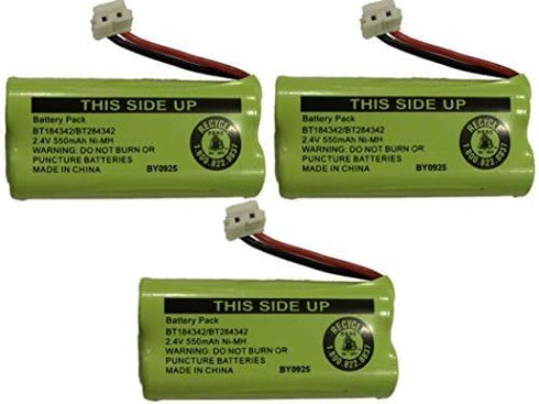 Replacement Battery BT184342 / BT284342 for Vtech CS6209 CS6219 DS6121 DS6221, 3-Pack