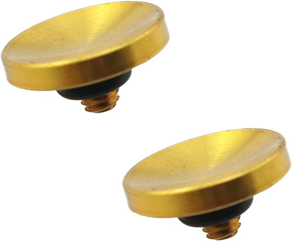 ZYAMY 2PCS Exquisite Brass Concave Shutter Release Button DSLR Camera Release Slot Compatible