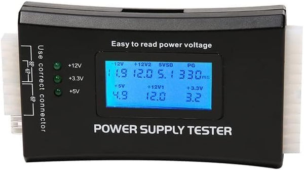 BUBUCAM PC Power Supply Diagnostic LCD Computer Testing Device Computer 20/24 4/6/8 Pin