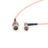 SZRMCC Right Angle DIN1.0/2.3 Male to BNC Female RG179 75ohm HD SDI Coaxial