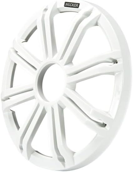Kicker KMG10 10-Inch Grille for KM10 and KMF10 Subwoofer, LED, White