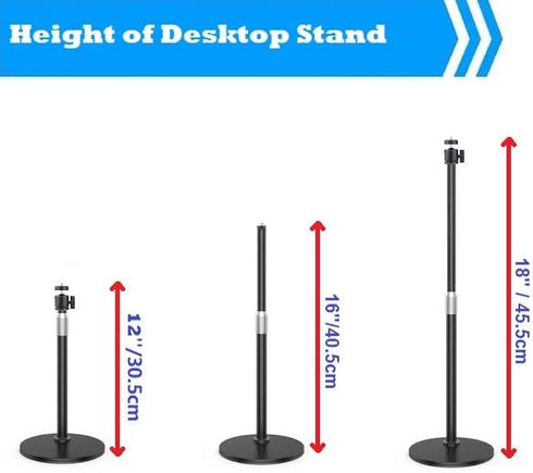 AceTaken Stand,10 Inch C920 C922 C930e C925e C615 501 301 101 4K C270 C310 Magnetic Webcam Light with Ring Light