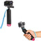 Floating Hand Grip Waterproof Selfie Stick Monopod for GoPro Hero 10, 9, 8, 7, Session, Fusion, Max, AKASO (Pink)