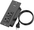 Geao Adapter Small Recessed Power Strip Plug Extension Cord with Inset USB Electrical Outlet