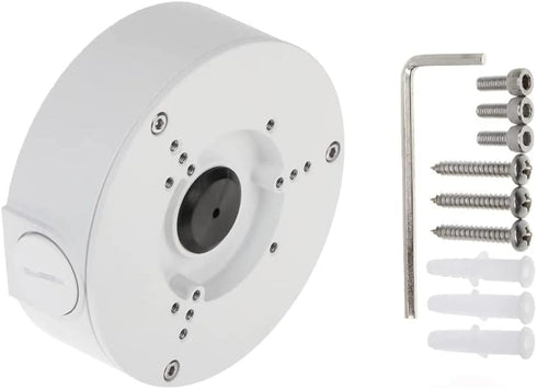 PFA130-E Water-Proof Junction Box for Dahua Bullet and Eyeball Cameras, White, Pack of 1