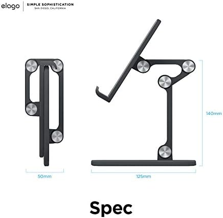 elago M5 12 (5.7, 6.1, 6.7) Adjustable Phone Stand Cell Phone Holder for Desk Compatible with iPhone and Compatible