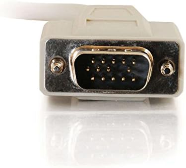 C2G 02635 Economy HD15 SVGA M/M Monitor Cable, Beige, 6 Feet (1.82 Meters)