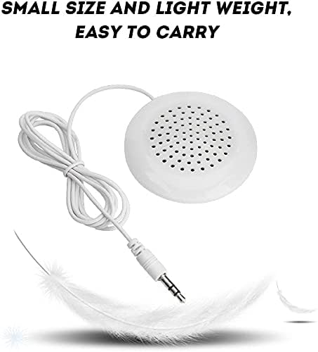 KUJOBUY Pillow Speaker 3.5mm Mini Under Pillow Speaker for iPod, MP3, Phone, Portable CD, Podcast, Radio, Talk, Sleep,