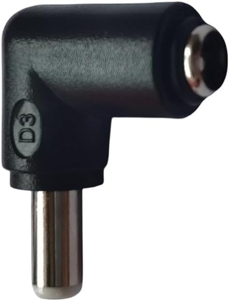 5Pcs DC Power Connector Adapter 90 Degree Angle 5.5mm x 2.5mm Male Plug to 5.5mm x 2.1mm Female Jack Coupler