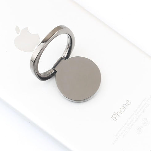 KOALEIU 360 Custom Stainless Steel Phone Ring Holder - Personalized Photo Logo Text, Rotation Anti-Slip Kickstand