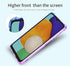 Osophter Clear Case for Samsung Galaxy A13 5G, TPU Shock-Absorption Cover with Screen Protector for A04S (Purple Blue)
