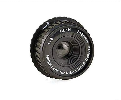 Holga HL-N 60mm f/8 Lens for Nikon DSLR Camera - Black