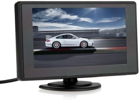 BW 4.3 Inch TFT LCD Screen Adjustable Car Monitor for Vehicle Backup Cameras, Security CCTV & Car DVR