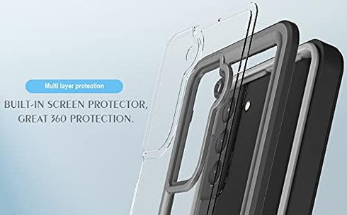 Waterproof Case for Samsung S21 - IP68 Dustproof Shockproof with Screen Protector, Full Body Protective Cover (6.2 inch)