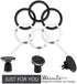 WYNK Universal Metal Rings - Compatible with Apple Magsafe Charger/Wallet/Battery Pack, 4 PCS for iPhone and Samsung