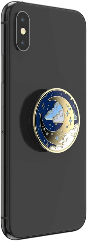PopSockets Phone Grip with Expanding Kickstand: Enamel Fly Me To The Moon for Phone