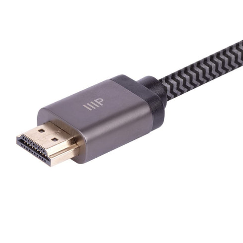 8K 2.1, 8K@60Hz, 4K@120Hz, 48Gbps, CL2 10ft, Monoprice Certified Ultra High Speed HDMI Cable - Braided - HDMI HDR, VRR