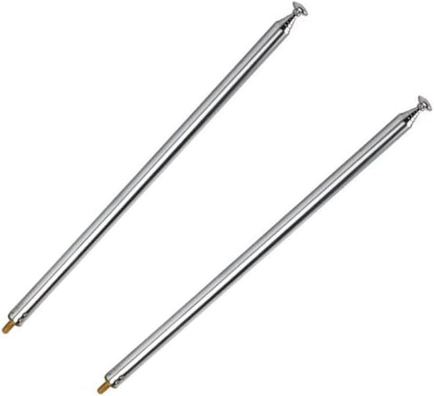 XVTHOAKU 7 M3 Sections Telescopic AM FM Stainless Steel Male Thread Antenna Portable Radio Antenna Replacement