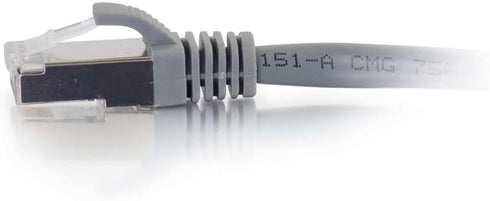 C2G 00642 Cat6a Cable - Snagless Shielded Ethernet Network Patch Cable, Gray, 5 Feet
