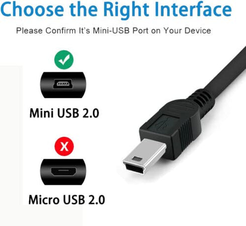Garmin Mini USB Sat Nav Replacement Cable by Master Cables - High-Speed Data Transfer, Durable Charger, Compatible with