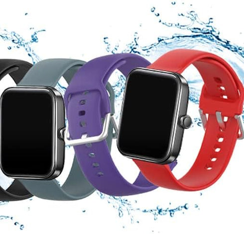 Tensky ID208 Plus BT Smart Watch Bands Compatible RuenTech, Flexible Silicone Replacement Bands (NOT for Tensky ID208BT)