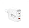 65W USB C Charger, TRYTHINK 3-Port GaN Charger Block, Foldable Compact Fast Wall Power Adapter for Notebook, MacBook