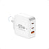 65W USB C Charger, TRYTHINK 3-Port GaN Charger Block, Foldable Compact Fast Wall Power Adapter for Notebook, MacBook