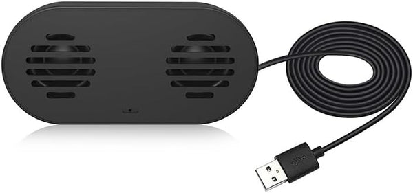 HONKYOB USB Computer Speaker with Built-in Microphone, Mini Soundbar Speaker for Desktop Laptop