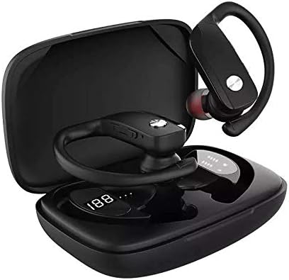 SUNOL T16 Wireless Earbuds with 80hrs Playtime, Wireless Charging Case, Digital Display, LED Display Over-Ear Buds,