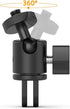 Aluminum 360 Degree Rotation Camera Mount, 1/4 Screw Adjustable Adapter for GoPro Hero and Other Action Cameras