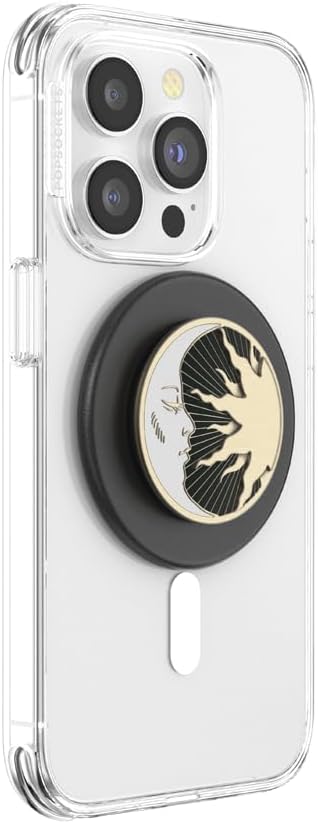 Enamel Lunar Dreams PopSockets Phone Grip with MagSafe Compatibility, Wireless Charging Compatible Phone Holder.