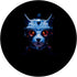 Portrait Of Cyber Punk Canadian Lynx Mixed With Robotics PopSockets Standard PopGrip
