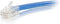 C2G 04085 Cat6 Cable, Non-Booted Unshielded Ethernet Network Patch Cable, Blue, 1 Foot