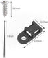 XVTHOAKU Kit-50 50 6" 50 White Cable Zip Tie Mounts Pcs Cable Zip Tie Saddle Type Mounts Base With Pcs Cable Ties