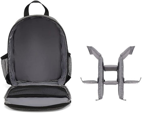 Waterproof Camera Backpack, Large Capacity Camera Bag for Unisex Outdoor Photography Hiking Travel, Grey