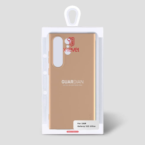 X-level Slim Fit Soft TPU Case for Samsung Galaxy S23 Ultra, Ultra-Thin Guardian Series, Gold